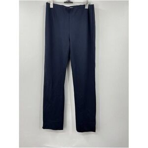 Vince Pants Womens Small Navy Blue Ponte Skinny Pull On Stretch Dress Trousers 2